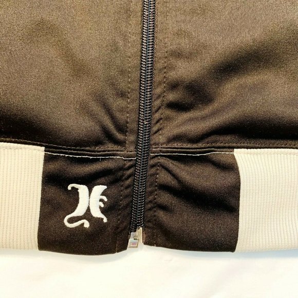 Hurley Full Zip Track Jacket Activewear Sweatshirt Bomber‎ Colorblock Brown S - Picture 4 of 12